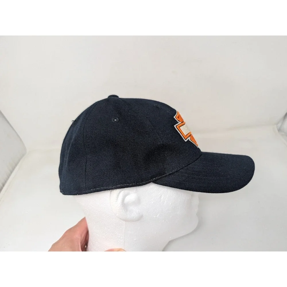 Vintage 90s Harley‎ Davidson Fitted Baseball Cap Hat Black 7 1/2 American Needle